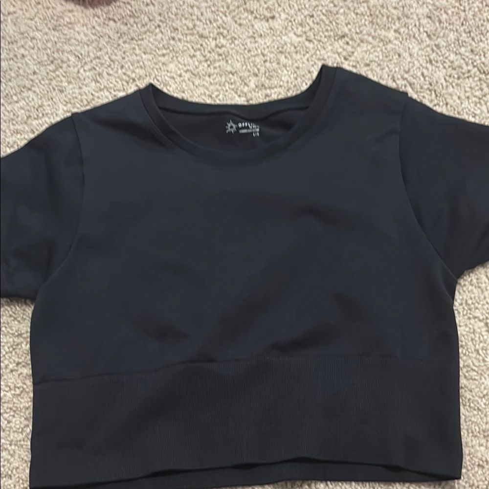 Aerie Black Crop Top
